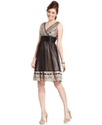 R&M Richards Petite Dress, Sleeveless Lace Empire-