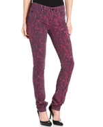 Petite Jeans, Ultimate Skinny Printed, Deep Fuschi