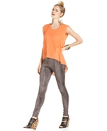 Pants, Skinny Python-Print Faux-Leather Leggings