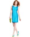 Dress, Sleeveless Colorblocked Sheath