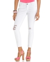 Juniors Jeans, Adele Skinny Destroyed White Wash