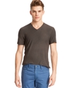 Shirt, Garment Dyed Slub V-Neck T-Shirt