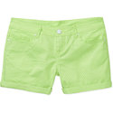 Juniors Neon Glitter Dot Shorts