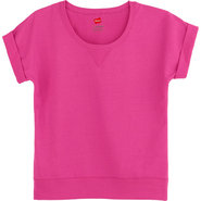 Women's French Terry Solid Scoopneck Tee