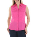 by Lee Women's Sleeveless Pocket Button Up Top