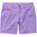 Juniors Rolled Cuff Colored Bermuda Shorts