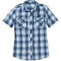 Big Men's Short Sleeve Snap Front Woven
