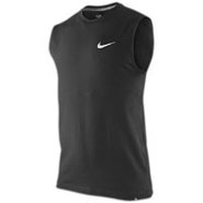 Ath Dept Swoosh Sleeveless T-Shirt - Mens - Black