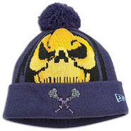 Woven Biggie Beanie - Mens - Yellow/Purple