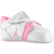 1st Crib - Girls Infant - White/Perfect Pink/Metal