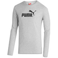 #1 Logo Long Sleeve T-Shirt - Mens - Athletic Grey