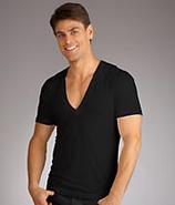 Slim Fit Deep V-Neck T-Shirt