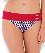 Page Fold-Down Waist Bikini Swimwear Bottom