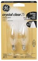 2-Pack 25 Watt Blunt Tip Light Bulbs (74456)