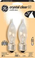 60 Watt Medium Base 2-Pack Clear Bent Tip Bulbs (9