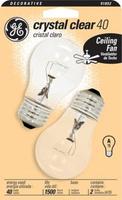 40 Watt 2-Pack Clear Ceiling Fan Bulbs (91852)