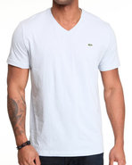 Men S/S Pima Jersey V-Neck Tee Grey Medium