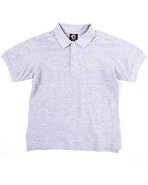 Boys Solid Polo (8-20) Light Grey 10/12 (M)