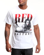 Men Red Bottoms Tee White Xx-Large