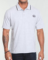 Men Reprise Solid Polo Light Grey Large