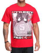 5Ive Jungle Men Street Product Tee Red Large