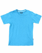 Boys Solid V-Neck Tee (8-20) Light Blue 10/12 (M)