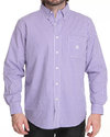 Men Gullah Sea Gingham L/S Button Down Shirt Purpl