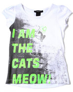 Girls The Cat's Meow Tee (4-6X) White 5/6
