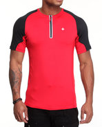 Men Bravara S / S Performance Top Red Xx-Large