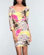 Women Tree Castle Long Sleeves Cutout Mini Dress G