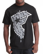 Men Diamond Stud Boh Tee Black Medium