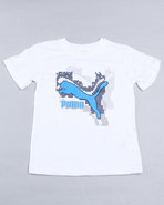 Boys Pixel Cat Tee (4-7) White 7