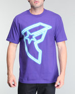 Men Nightlife Tee Purple Xx-Large