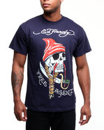 Men Free Agent Tee Navy X-Large
