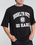 Nba, Mlb, Nfl Gear Men Brooklyn Nets  Go Hard  Tee