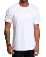Men Classic Akademiks S/S Crewneck Tee White X-Lar