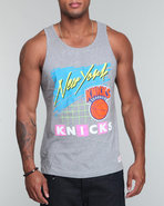 Men New York Knicks Neon Graphic Tank Top Grey Xx-