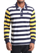 Men Anderson L/S Polo Navy X-Large
