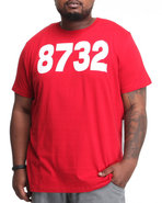 Men Core 8732 White Tee (B&T) Red 4X