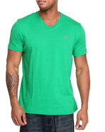 Men S/S Pima Jersey V-Neck Tee Green 3X-Large