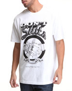 Men Suits Printed Tee White Xx-Large
