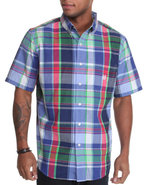 Men Dockside S/S Plaid Shirt Multi Large