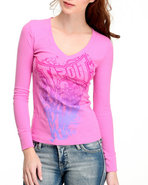 Tapout Women Thermal Tee Pink Medium