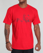 Men Etchy Tee Red Medium