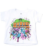 Boys Marvel Team Tee (2T-4T) White 3T