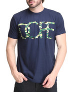 Men Dope Couture Classic Dope Camo Logo Tee Navy S