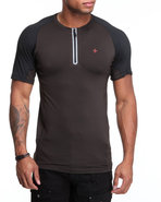 Men Bravara S / S Performance Top Black Large