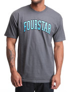 Men Arched Tee Grey Medium