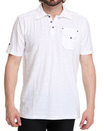Men Jersey Polo White Large