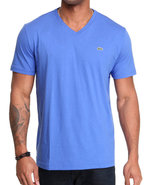 Men S/S Pima Jersey V-Neck Tee Blue 3X-Large